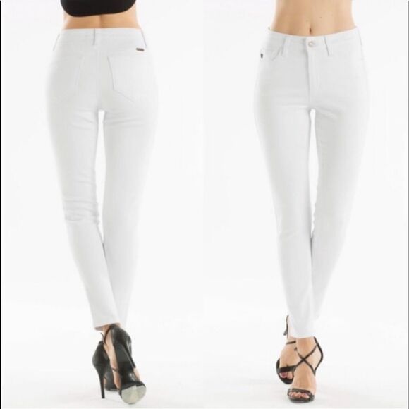 Kancan Estilo High Rise Skinny Jeans White 23 NWT - Picture 1 of 13